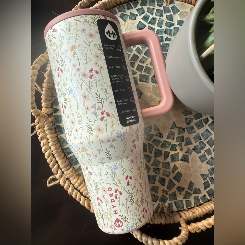 Hydrojug WILDFLOWER 40oz Traveler Tumbler